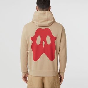 Burberry Stuart Monster Graphic Cotton Hoodie